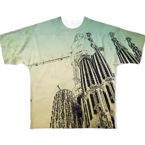 サグラダファミリア02 All-Over Print T-Shirt