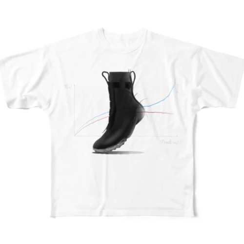 Hi-Cut Shoes フルグラフィックTシャツ