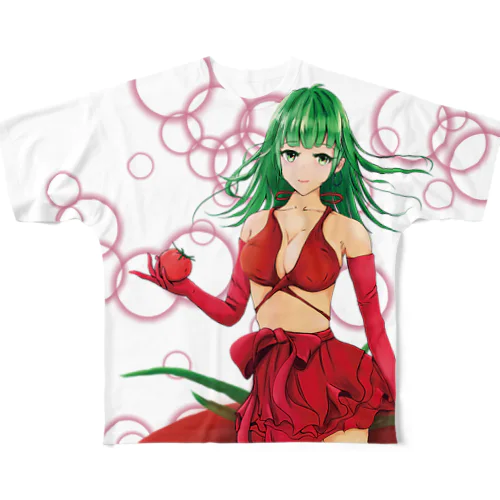 トマト姫 フルグラフィックTシャツ