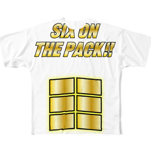 SIX ON THE PACK ～黄金体験～ 풀그래픽 티셔츠