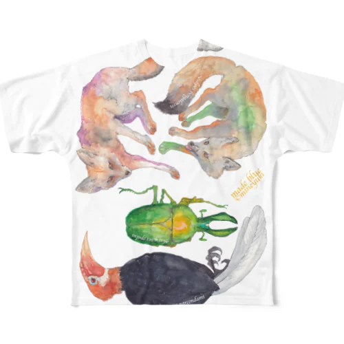 Indian animals All-Over Print T-Shirt