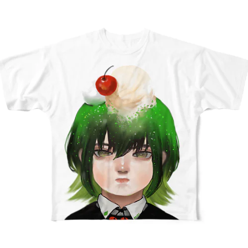 メロンソーダ フルグラフィックTシャツ