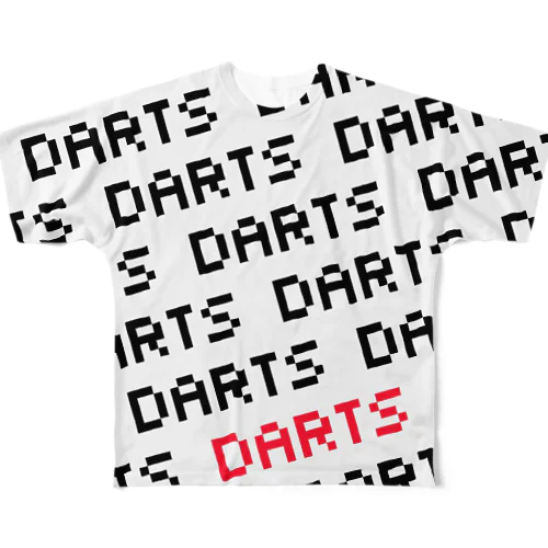 DARTS×DARTS（ドット）両面 フルグラフィックTシャツ