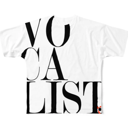 Vocalist Black フルグラフィックTシャツ