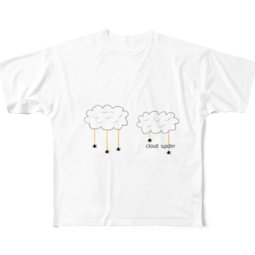 cloud spider 「雲から蜘蛛」 フルグラフィックTシャツ