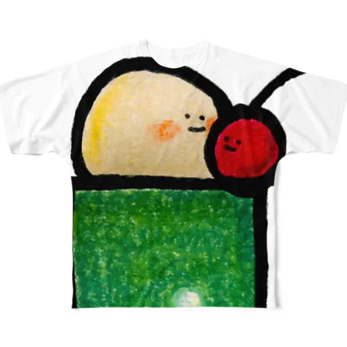 クリームソーダ。 フルグラフィックTシャツ