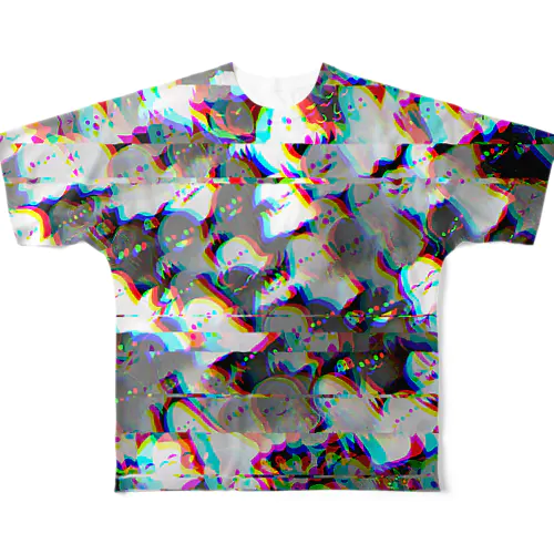 ノイズおばけ All-Over Print T-Shirt
