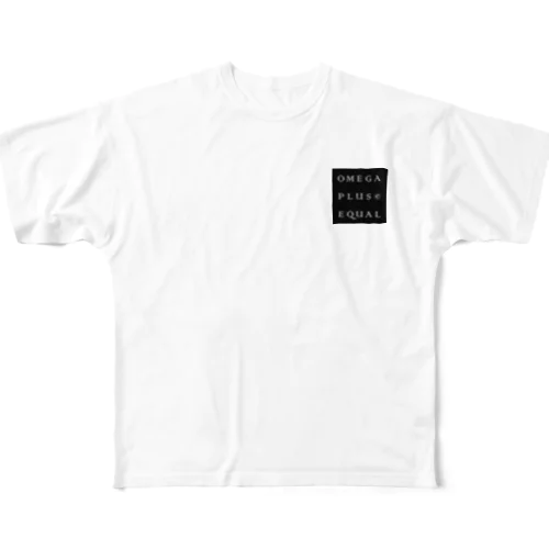 OMEGA plus E equal All-Over Print T-Shirt