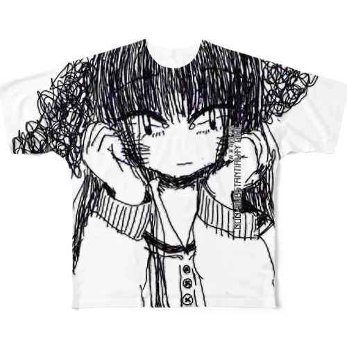 もややもやや フルグラフィックTシャツ