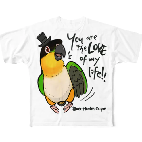 ズグロMy Life フルグラフィックTシャツ