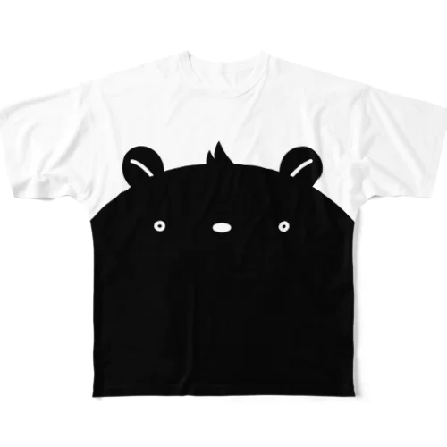 くろくま フルグラフィックTシャツ