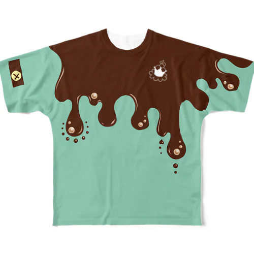 ちょたTシャツ・（チョコミント） All-Over Print T-Shirt