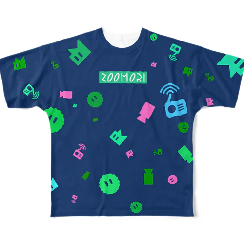 ZOOMORI アイコンいっぱい All-Over Print T-Shirt