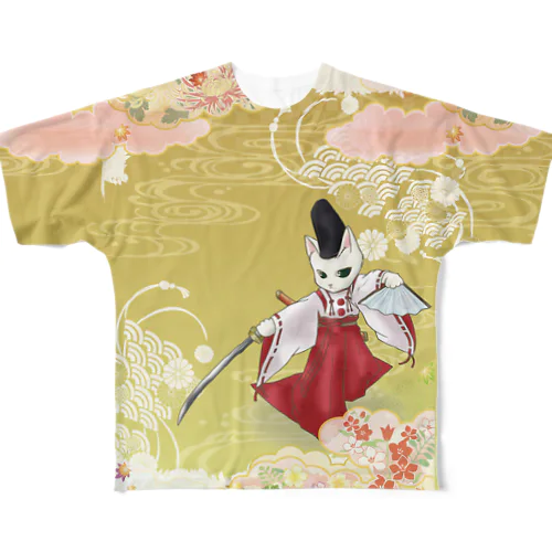 白拍子 All-Over Print T-Shirt