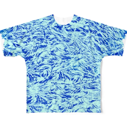 濃い氷柄 All-Over Print T-Shirt