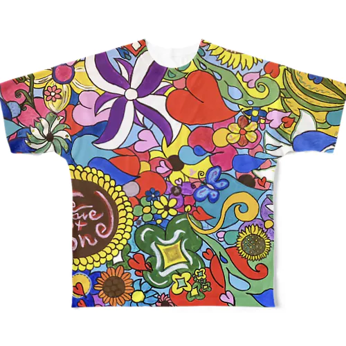 繋がろう All-Over Print T-Shirt