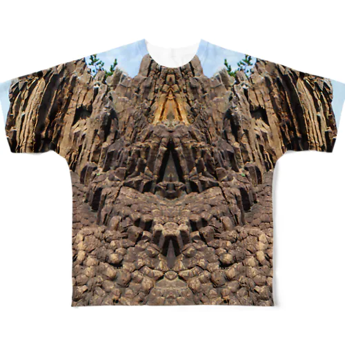 柱状節理愛好家向け-shimoda- All-Over Print T-Shirt