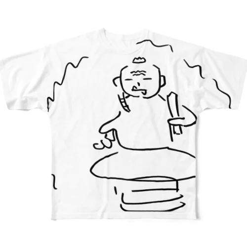 仏画・不動明王 All-Over Print T-Shirt