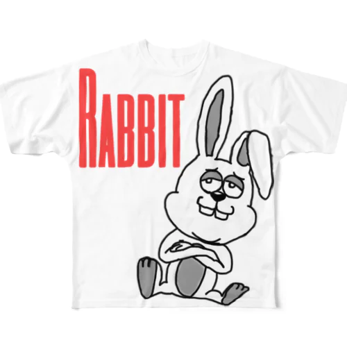 Rabbit All-Over Print T-Shirt