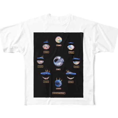 満ち欠け(2019－Ⅰ)のアイテム All-Over Print T-Shirt