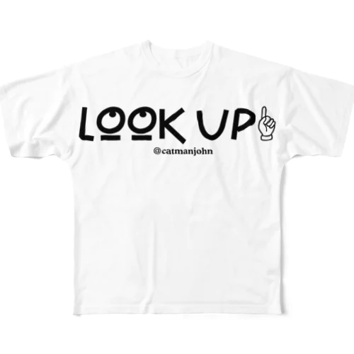 LOOK UP！ フルグラフィックTシャツ