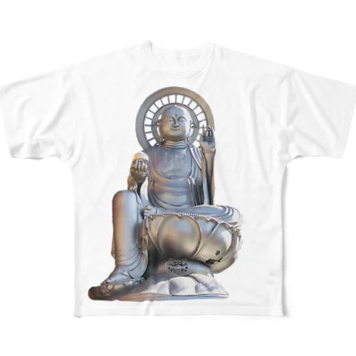 仏像の写真 フルグラフィックTシャツ