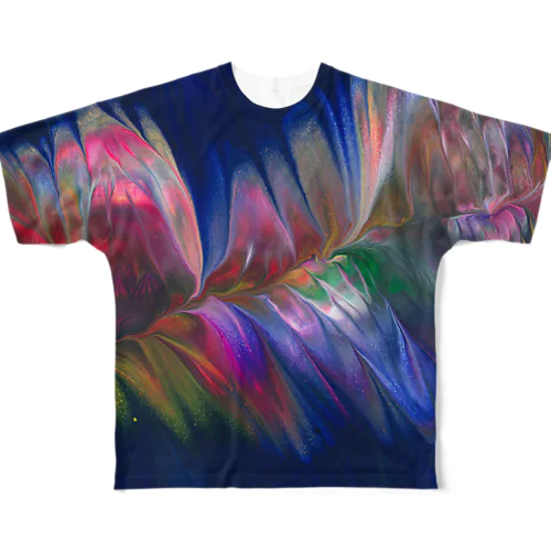 色彩の羽根　004a All-Over Print T-Shirt