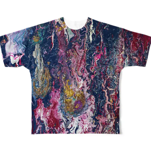 Violet Flame 002 All-Over Print T-Shirt