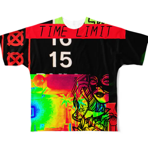 TIME LIMIIT フルグラフィックTシャツ