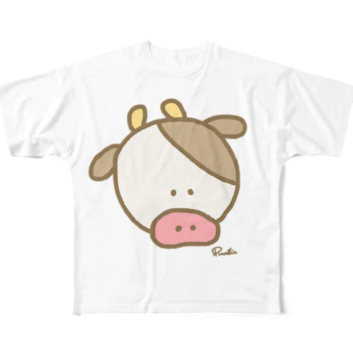 シンプルモーモーちゃん フルグラフィックTシャツ