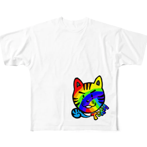 TORAくん(Rainbow) フルグラフィックTシャツ