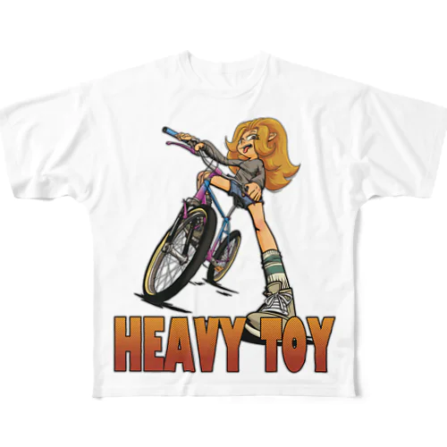 "HEAVY TOY” フルグラフィックTシャツ