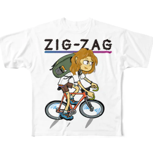 “ZIG-ZAG” 2 フルグラフィックTシャツ
