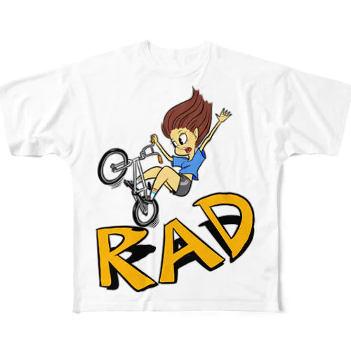 "RAD" 2 フルグラフィックTシャツ