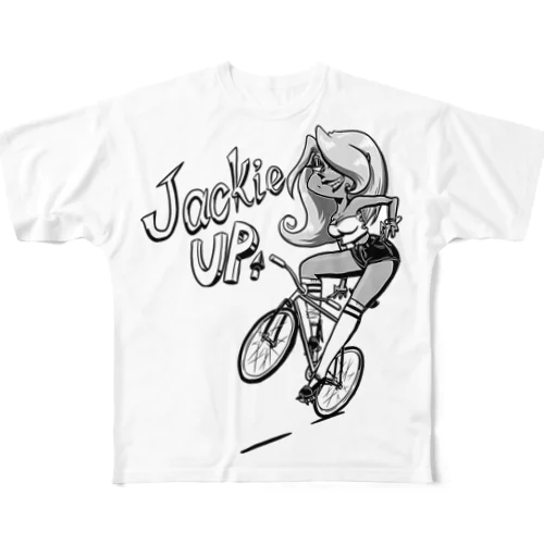 “Jackie up” 1 フルグラフィックTシャツ