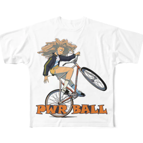 "PWR BALL" フルグラフィックTシャツ