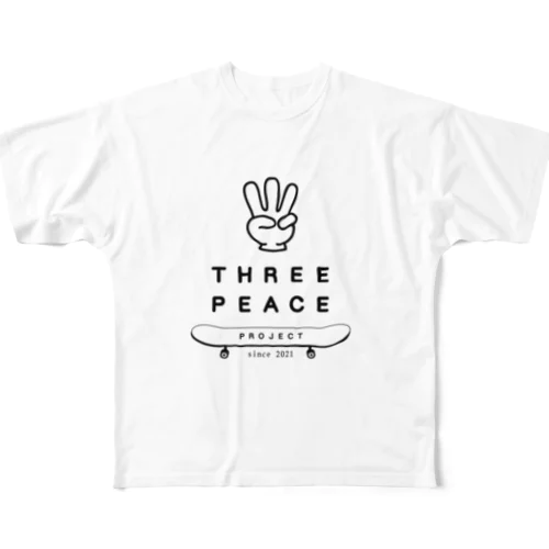 Three  Peace  Project フルグラフィックTシャツ