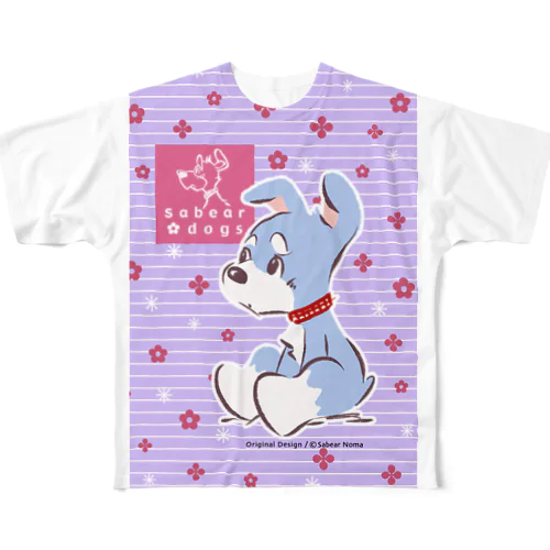 おすわりマオちゃん_ウエア All-Over Print T-Shirt