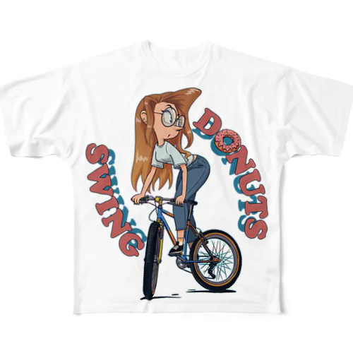 "DONUTS SWING" フルグラフィックTシャツ