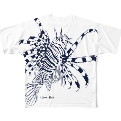 ミノカサゴ All-Over Print T-Shirt