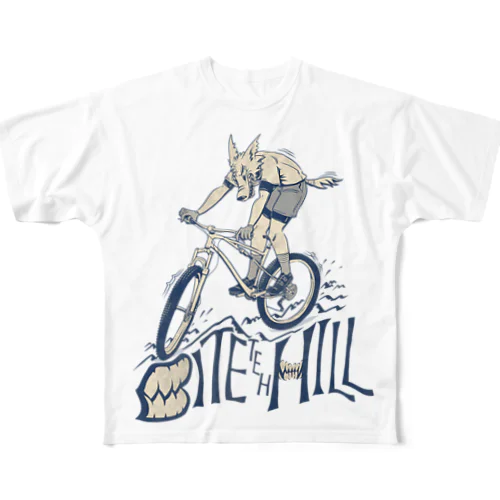 "BITE the HILL" フルグラフィックTシャツ