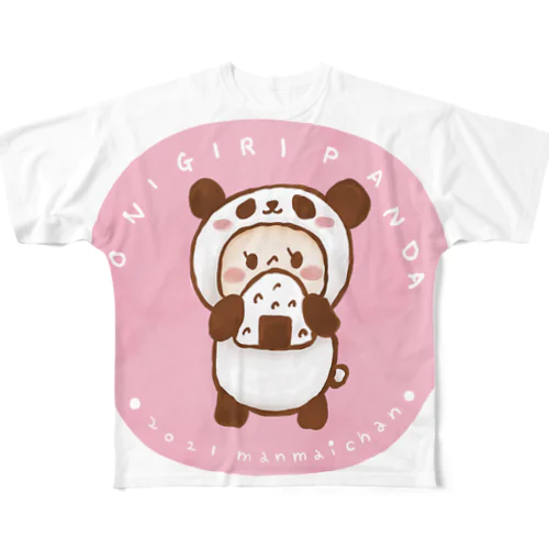 おにぎりパンダ All-Over Print T-Shirt