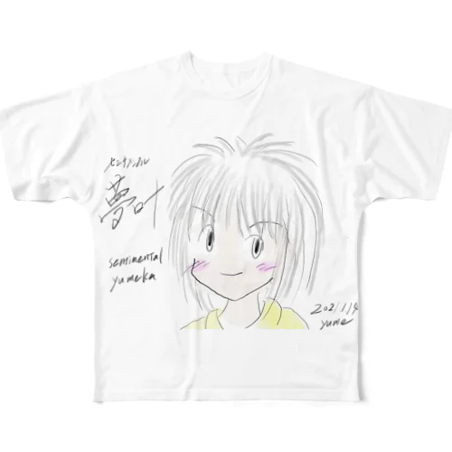 センチメンタル夢叶 フルグラフィックTシャツ