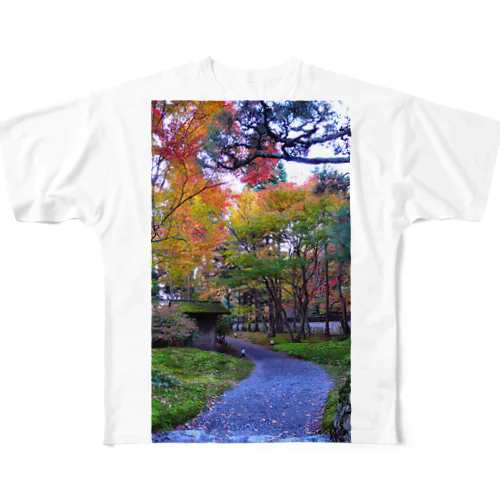 紅葉3 フルグラフィックTシャツ