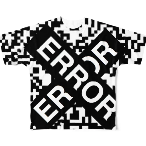 ERROR《QRコード フルグラフィックTシャツ
