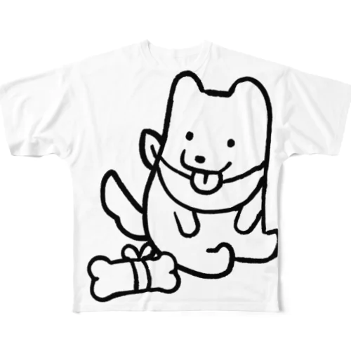 パピ犬ビッグ All-Over Print T-Shirt
