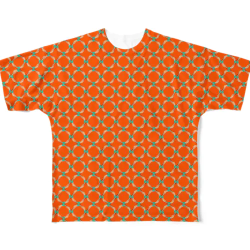 ちょっとちょっと【ノーマル】　オレンジ All-Over Print T-Shirt