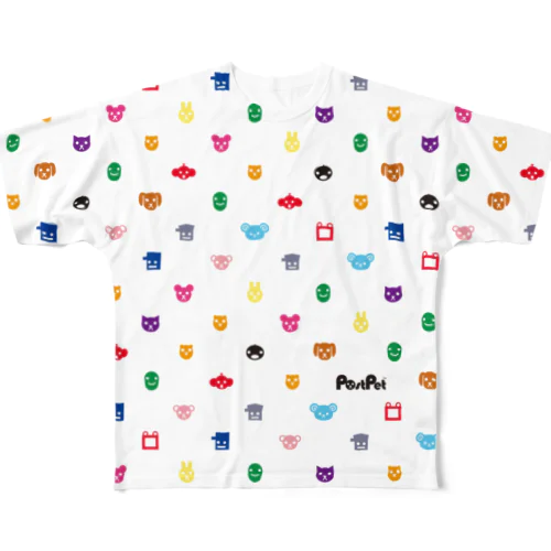 にじいろあいこんず All-Over Print T-Shirt