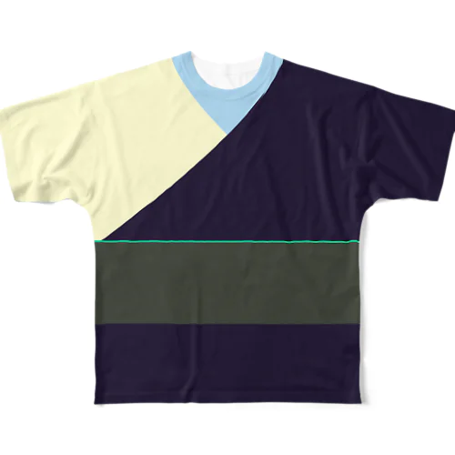 【説明必読】Lサイズ専用!和服重ねT All-Over Print T-Shirt