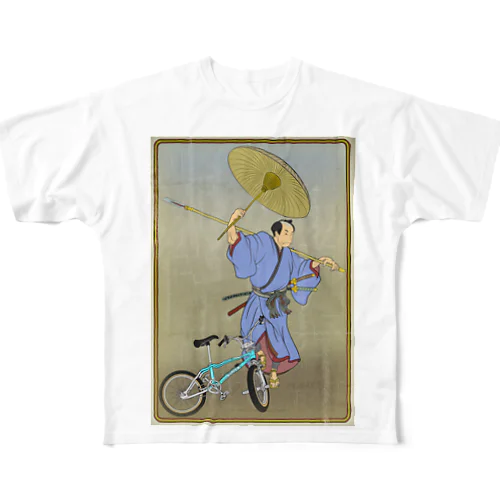 "bmx samurai" #1 フルグラフィックTシャツ